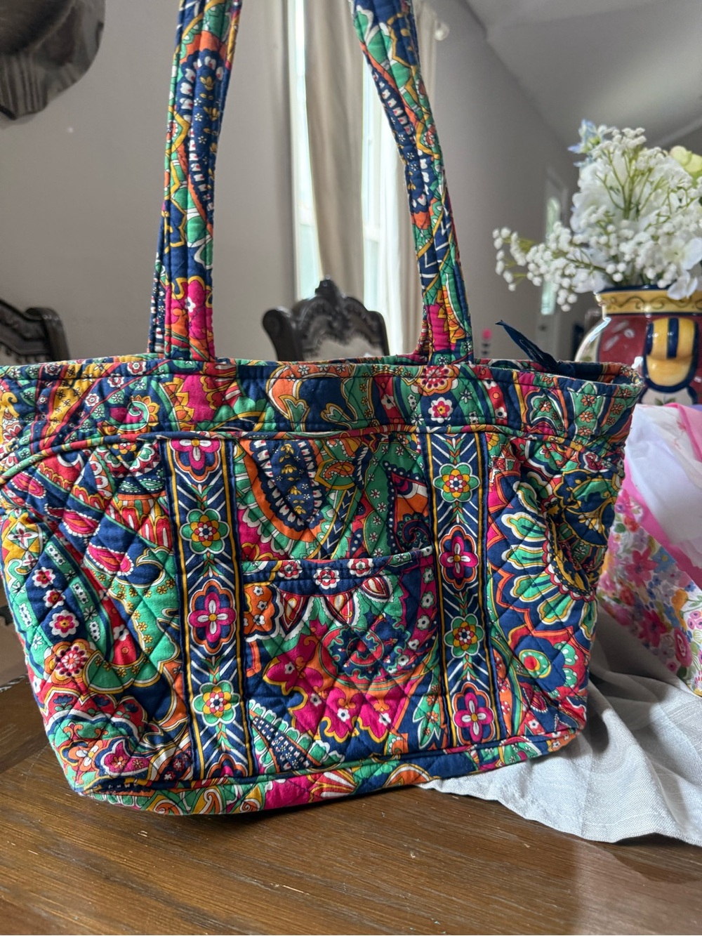 Vera Bradley Get Carried Away Bag in Venetian Paisley - Picture 6 of 6